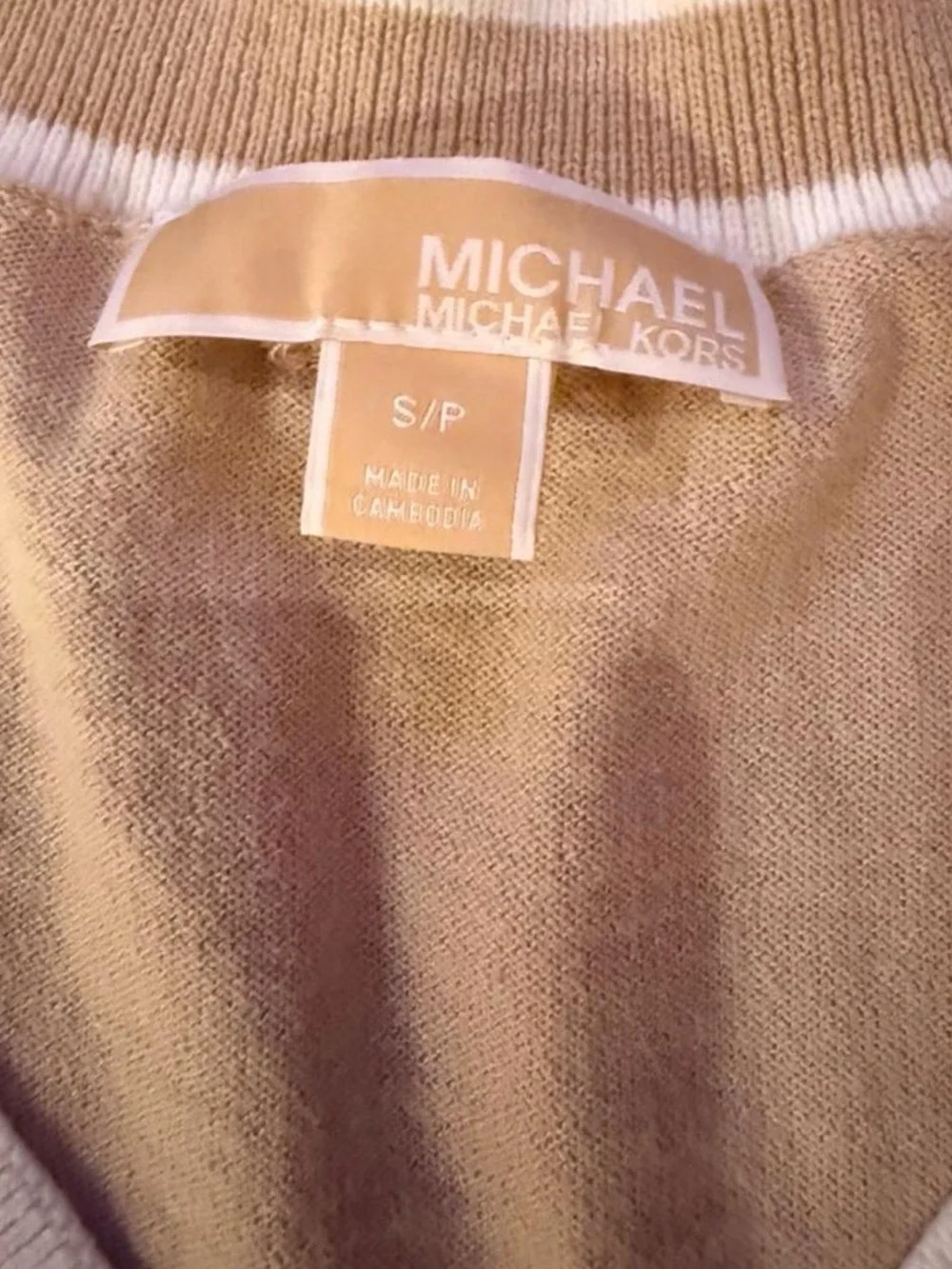 Michael Kors V-Neck Knit Sweater | Size Small
